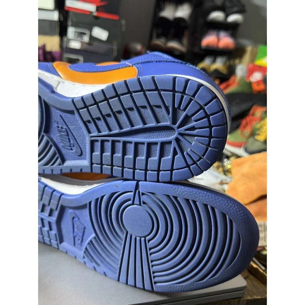 Nike Dunk Low Retro Bright Ceramic/Tm Royal New York Knicks Mets Orange Size 12